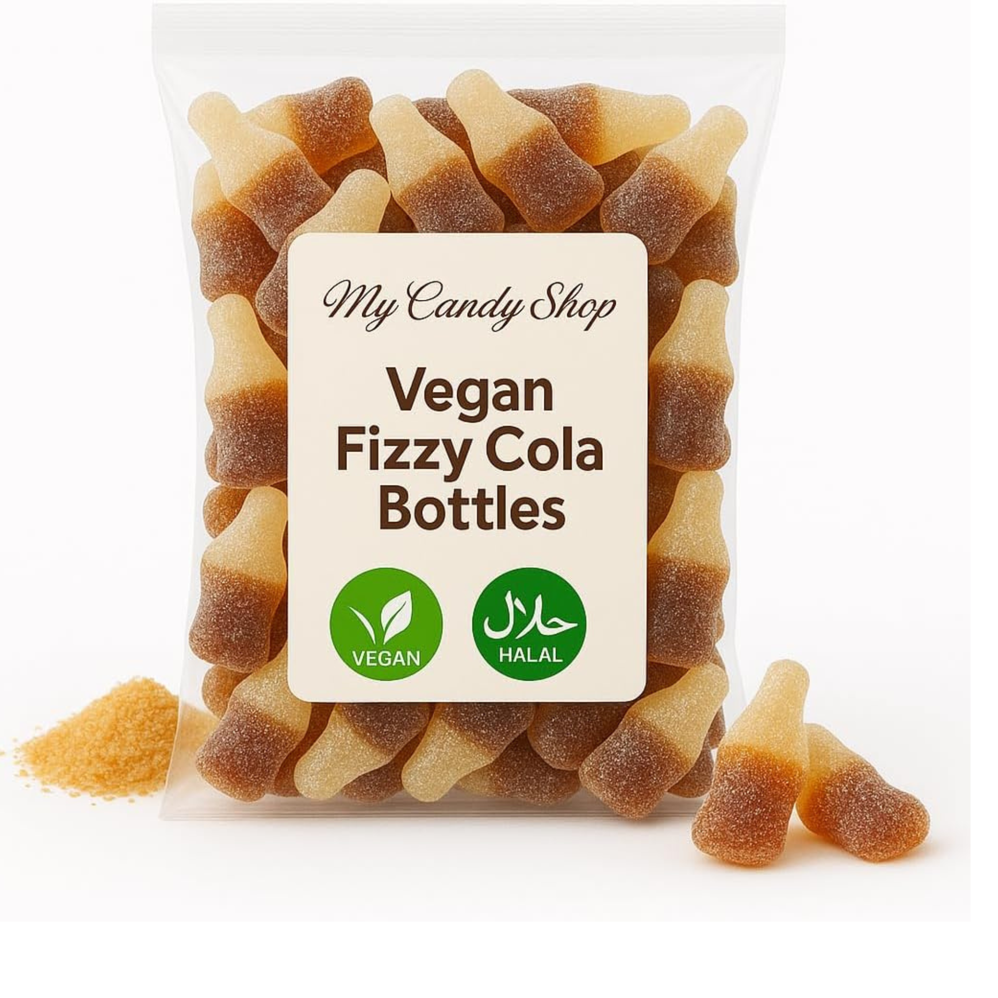 Vegan Fizzy Cola Bottles