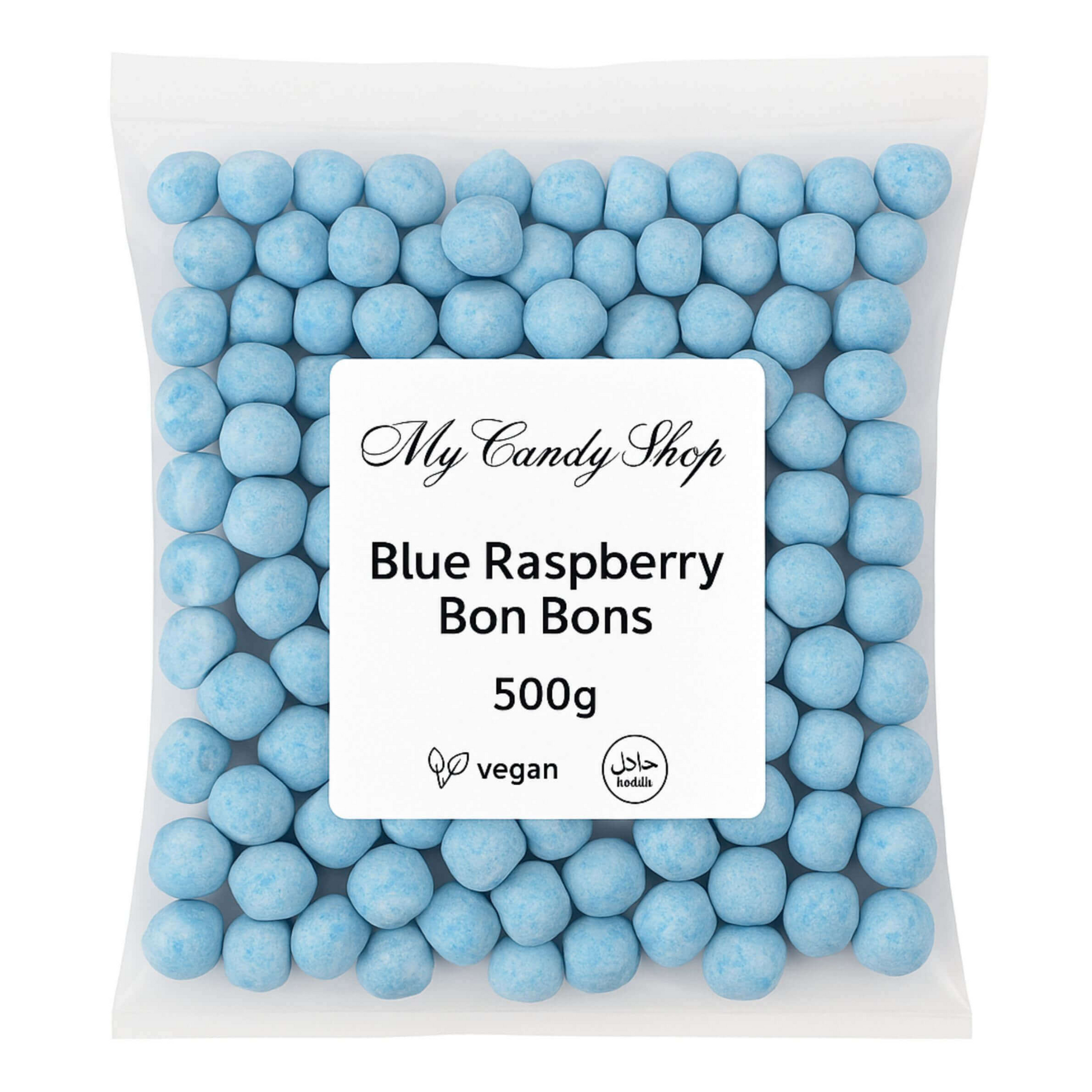 Bag of Blue Raspberry Candy Bon Bons