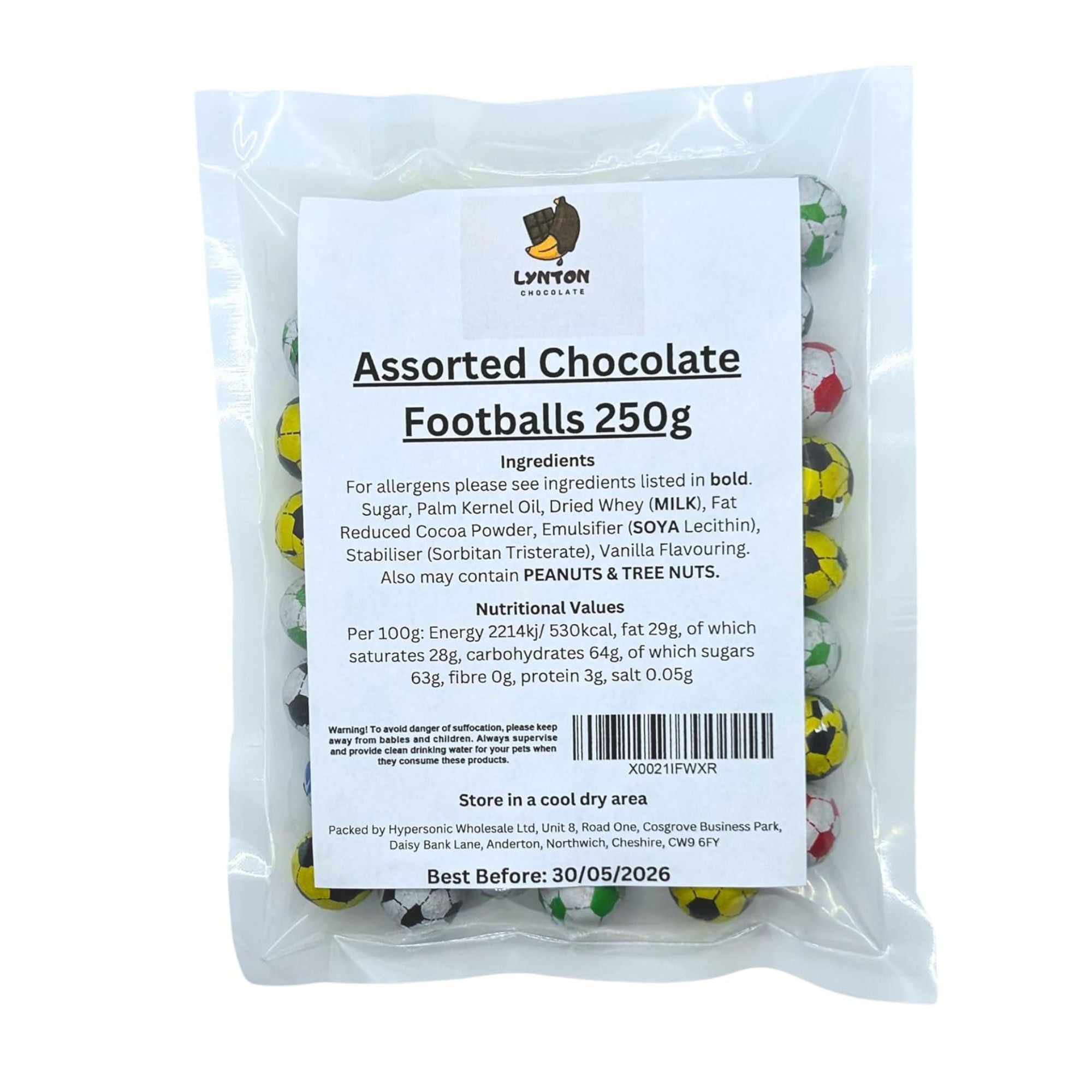 Chocolate Footballs – 250g Bulk Party Bag Filler & Gifts