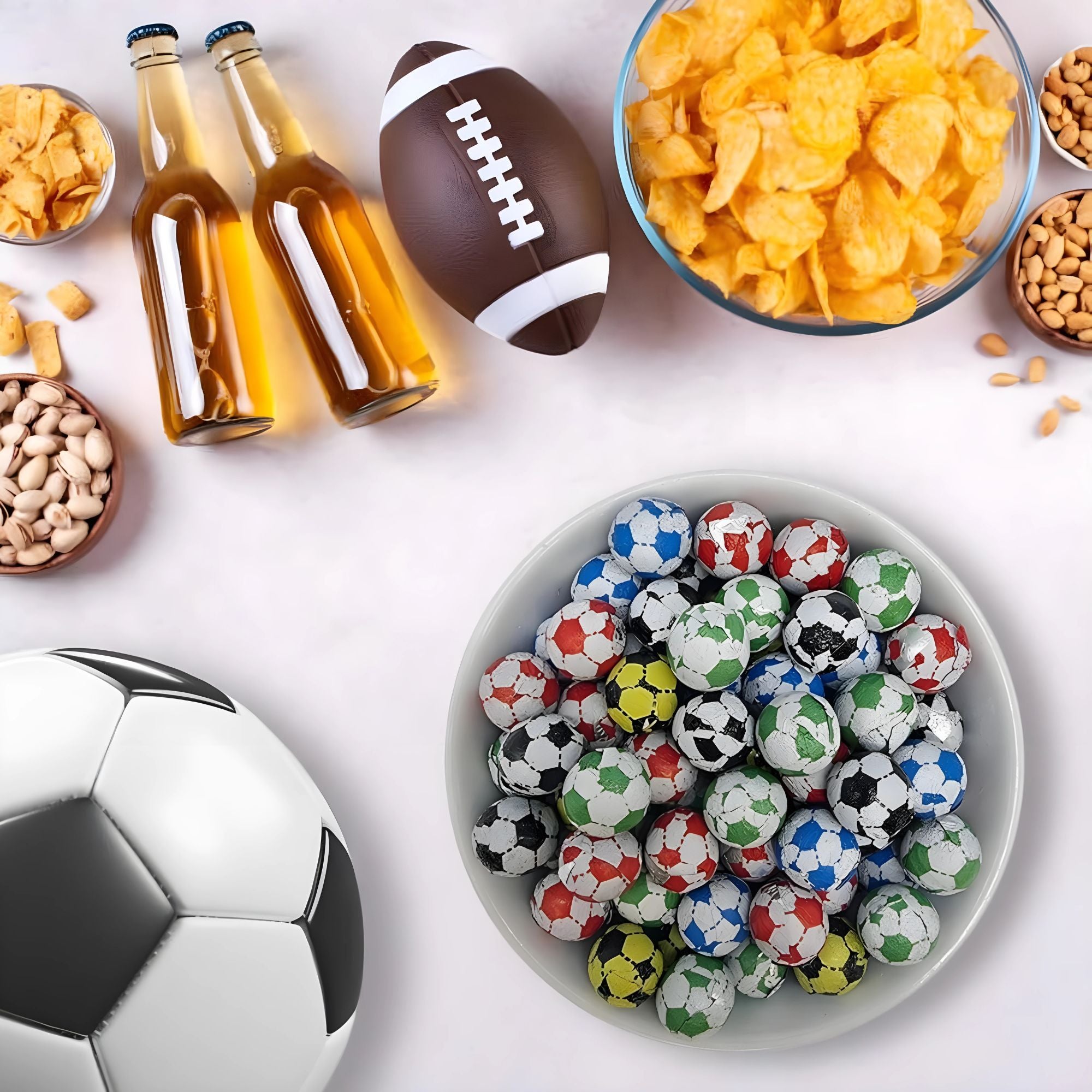 Chocolate Footballs – 250g Bulk Party Bag Filler & Gifts