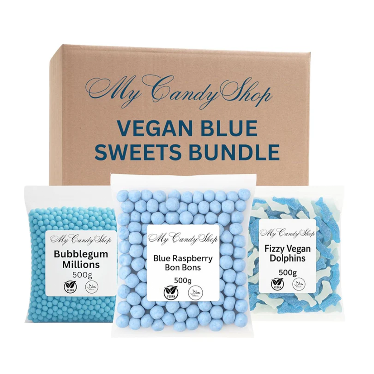 Vegan Blue Sweets Assortment for Parties