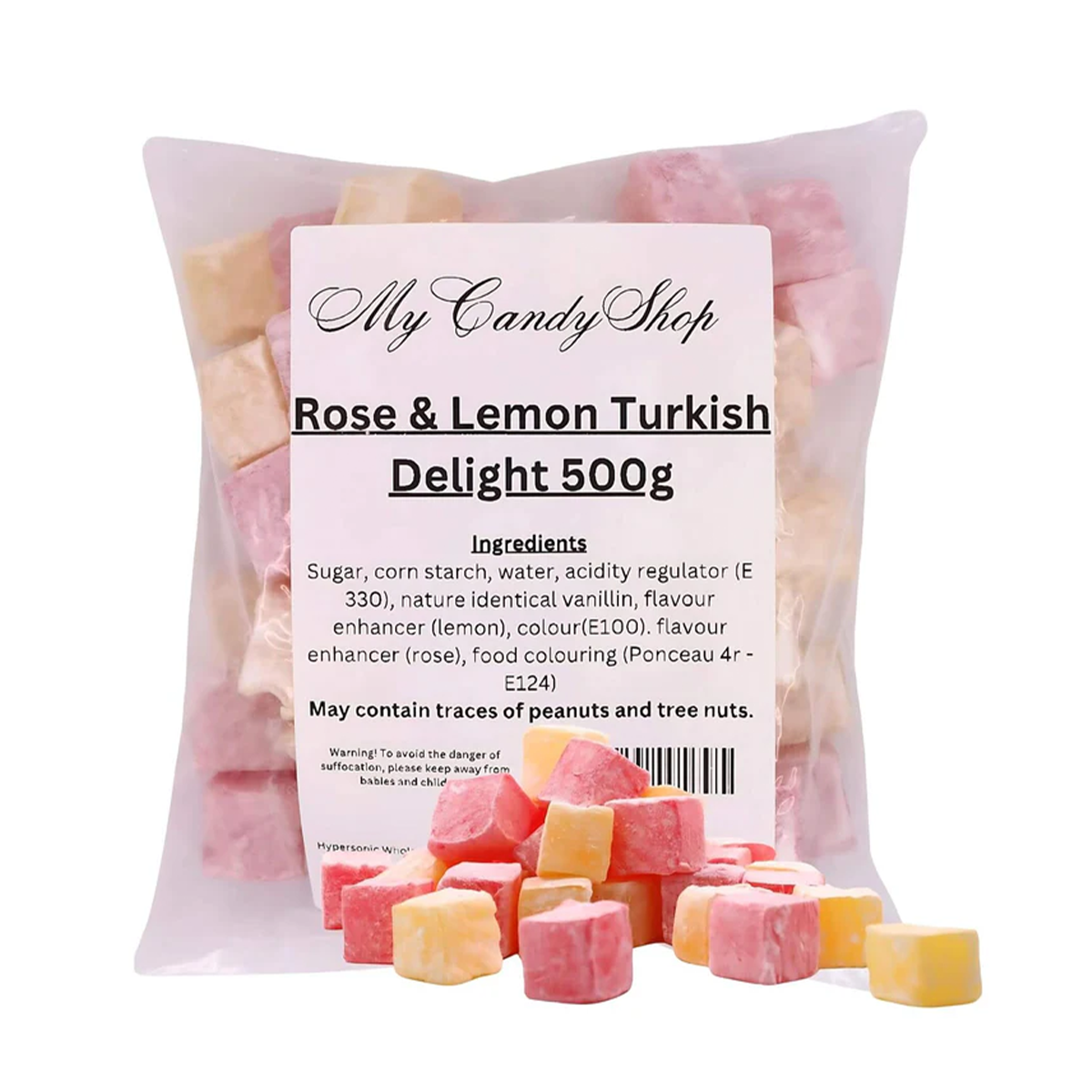 Vegan Halal Rose & Lemon Turkish Delight