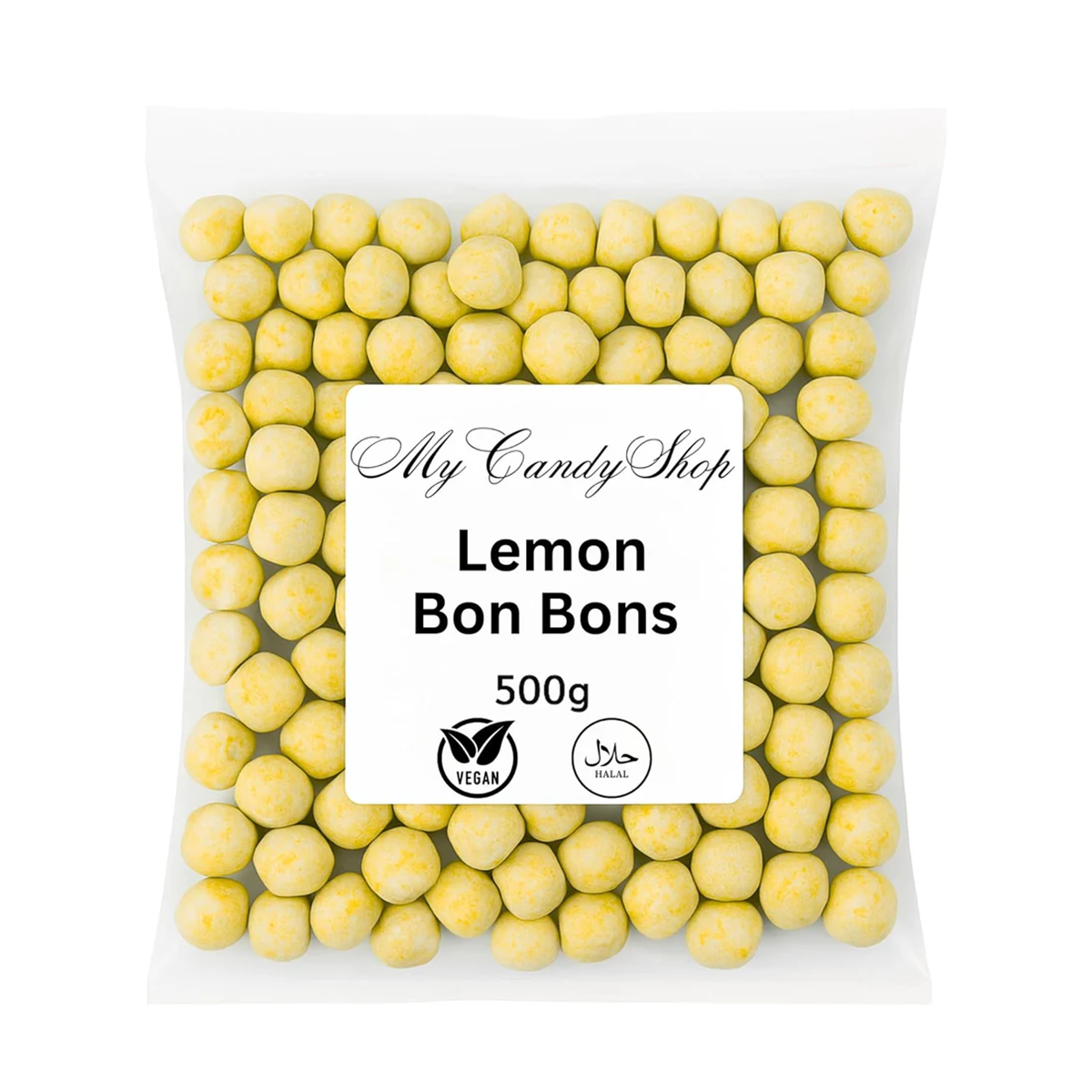 Zesty Chewy Lemon Vegan Bon Bons Halal