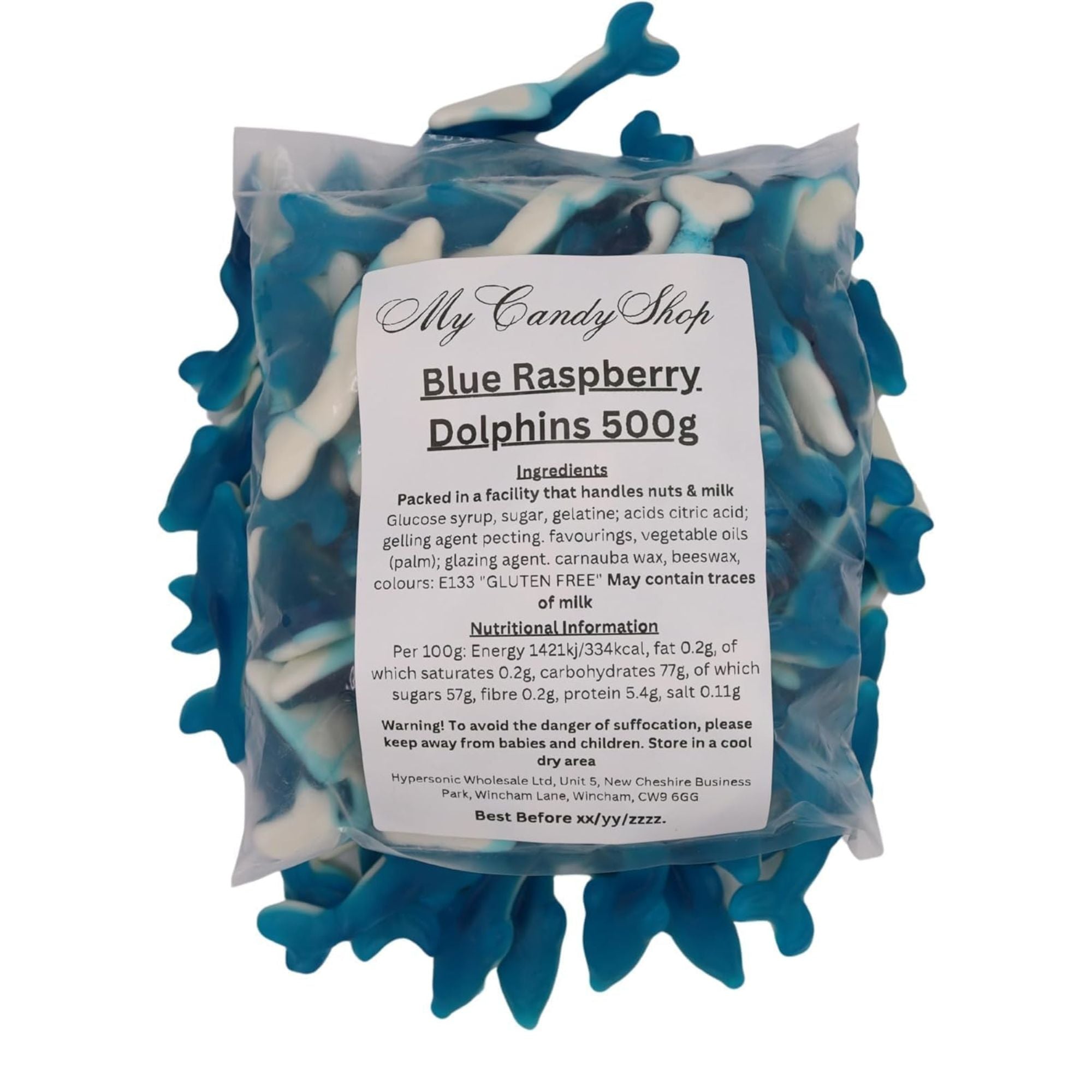 Blue Dolphin Gummy Sweets – 500g Bag