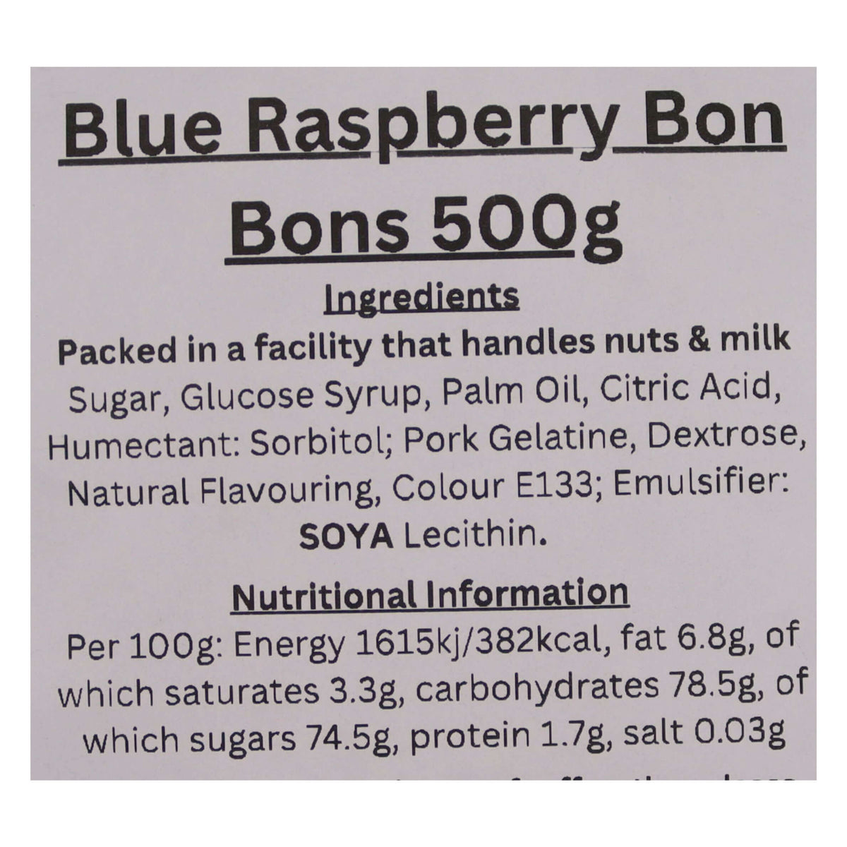 Blue Raspberry Bon Bon Recipe Blue Bon Bons – Chewy Tangy Blue Raspberry Sweets – mycandyshopuk