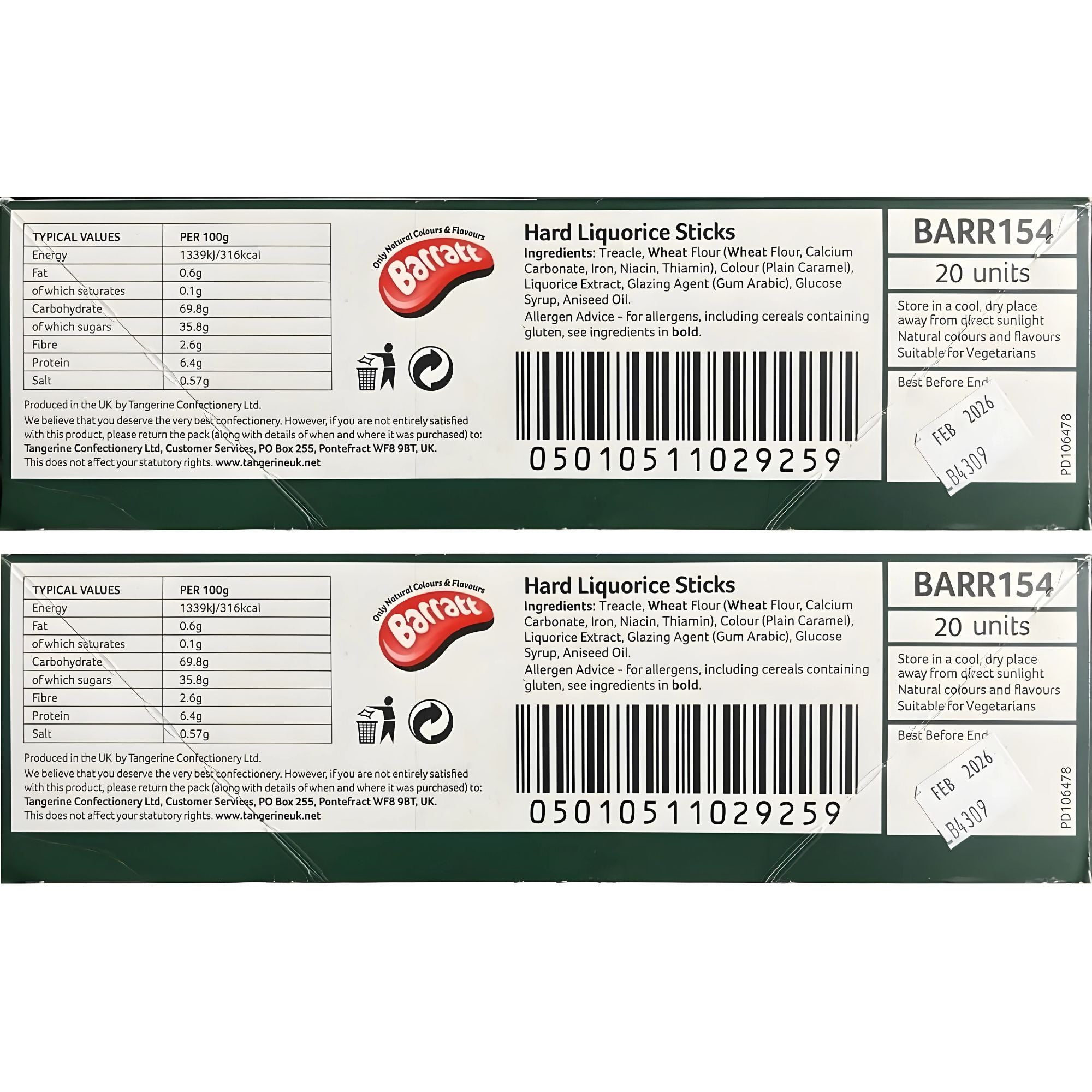 Bassetti Liquorice Sticks – Pack of 15