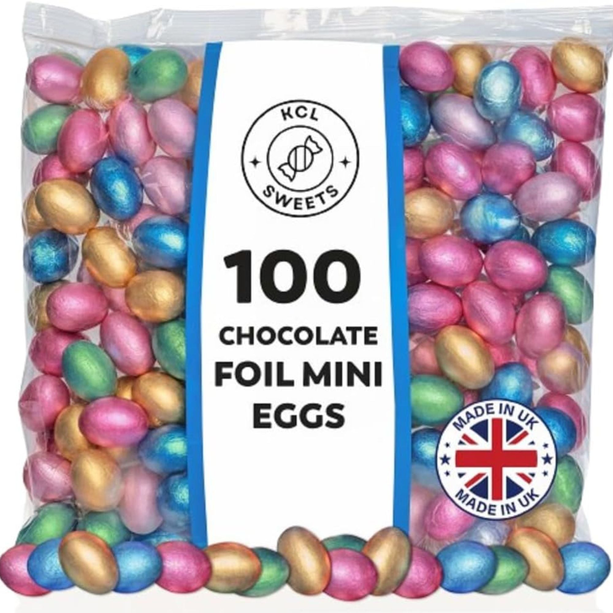 Foil Chocolate Mini Eggs – 100 Pack (500g)