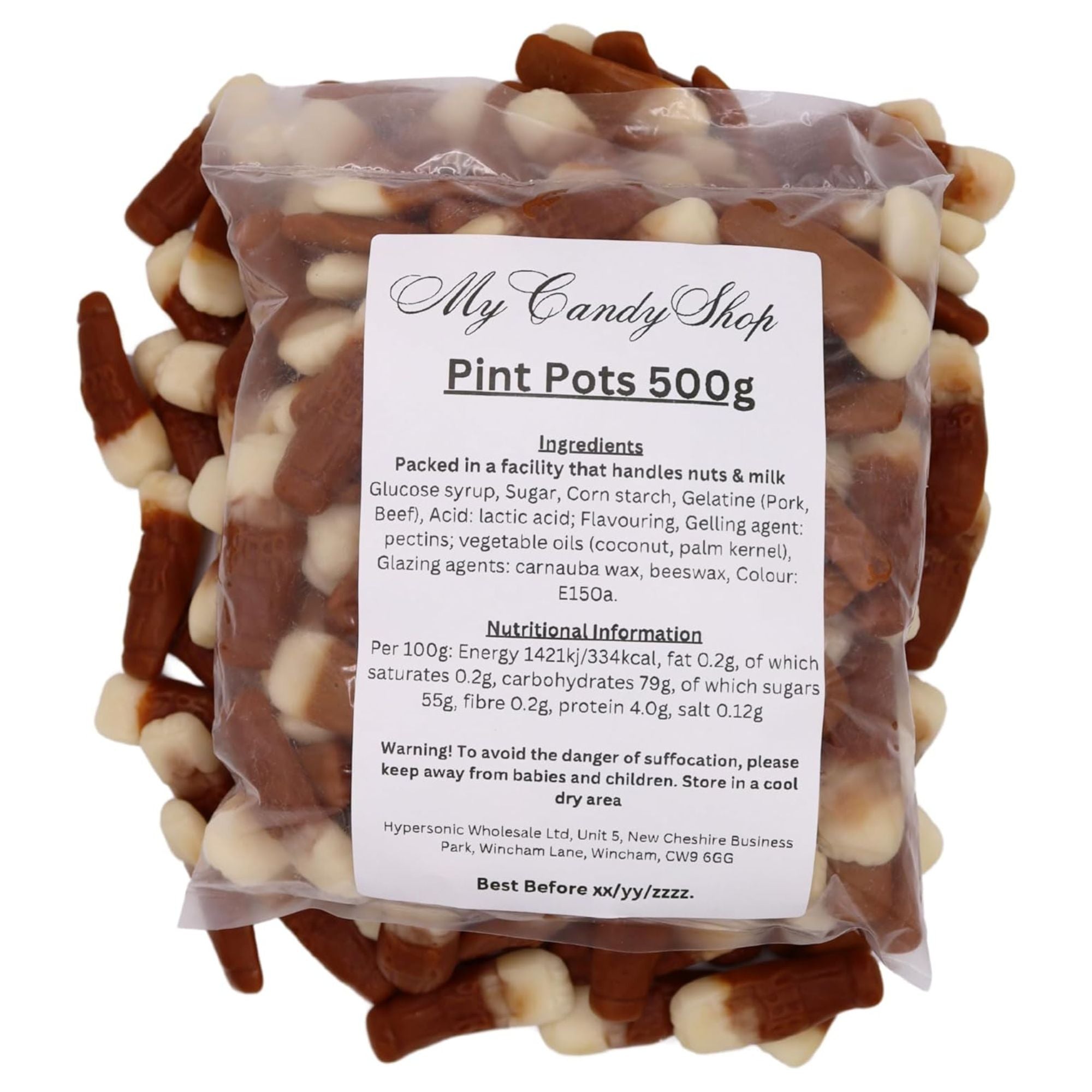 Pint Pot Sweets – 500g Bag of Beer Bottle Gummies