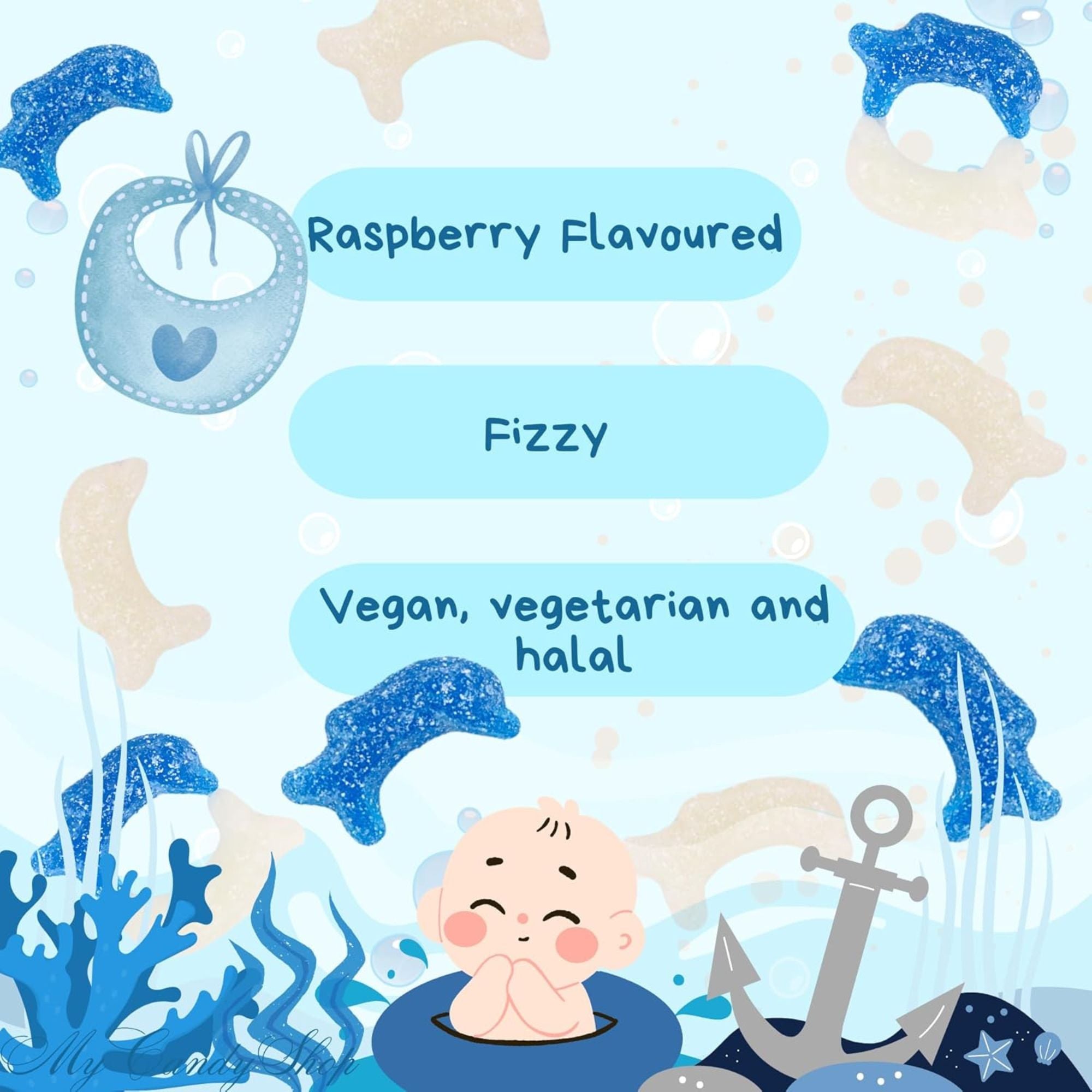 Vegan Blue Sweets Bundle – 3 x 500g Bags