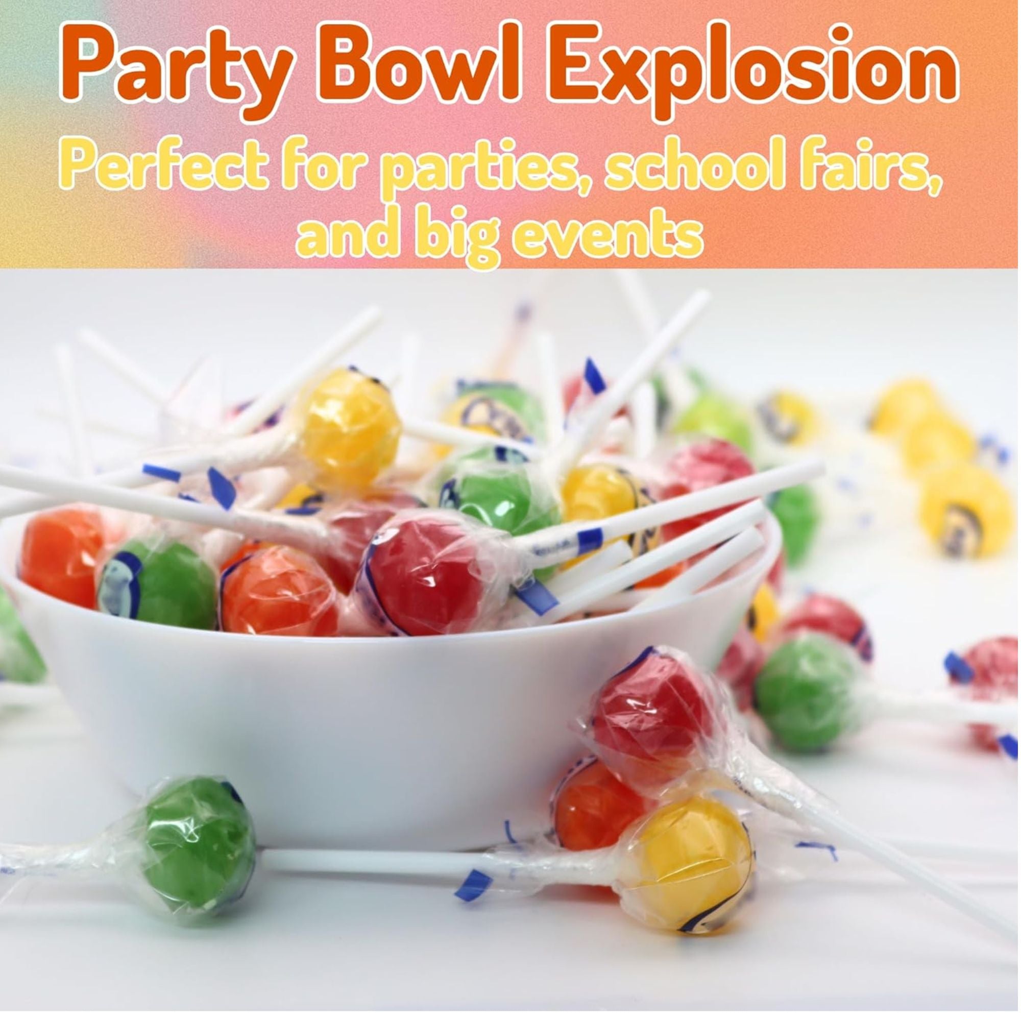 Assorted Sour Lollipops – 50 Pack Bulk