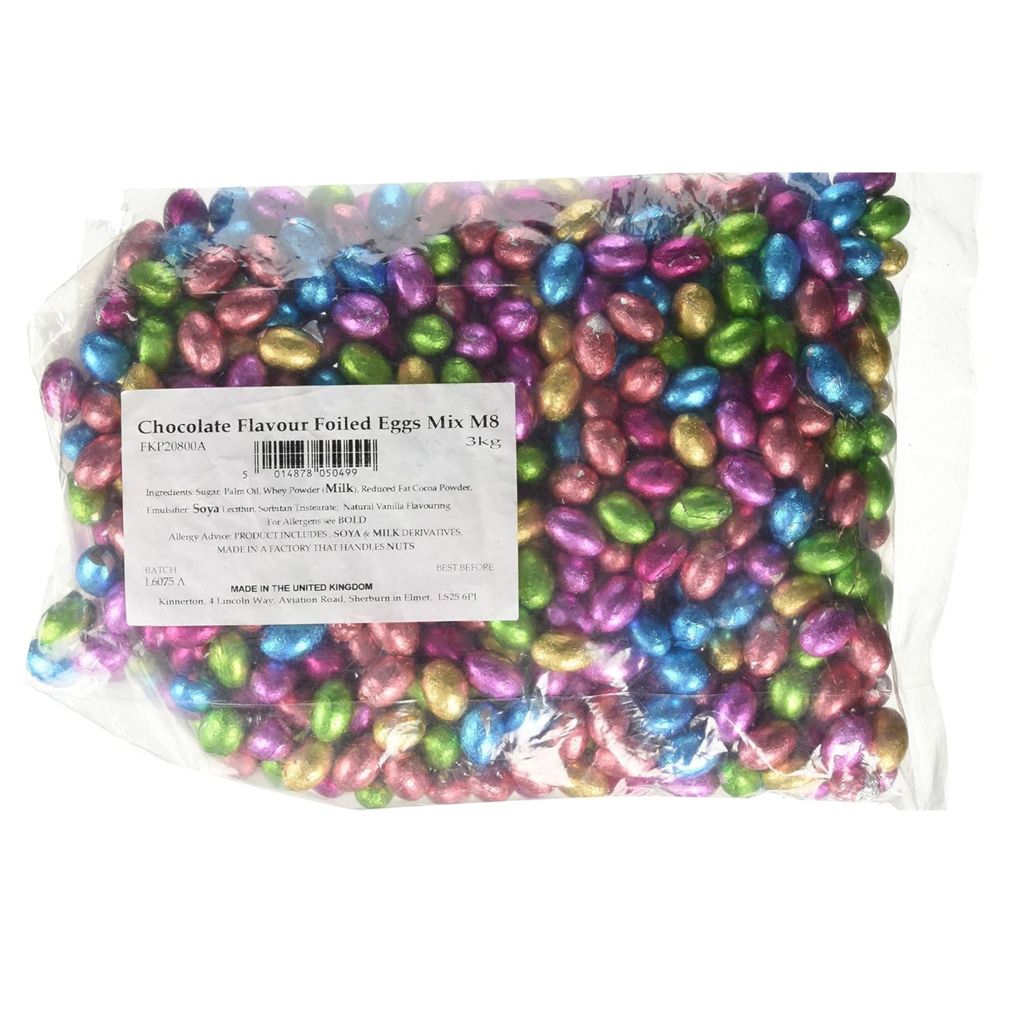 Foil Chocolate Mini Eggs – 3kg Bulk Bag