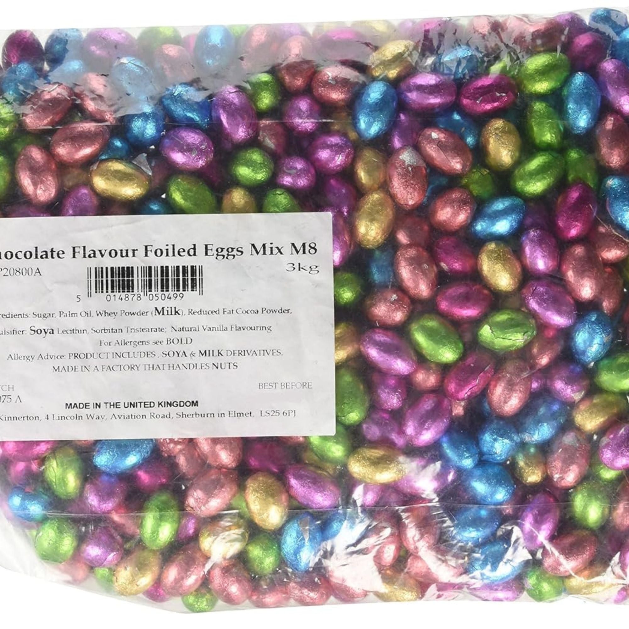 Foil Chocolate Mini Eggs – 3kg Bag (Approx. 600 Eggs)