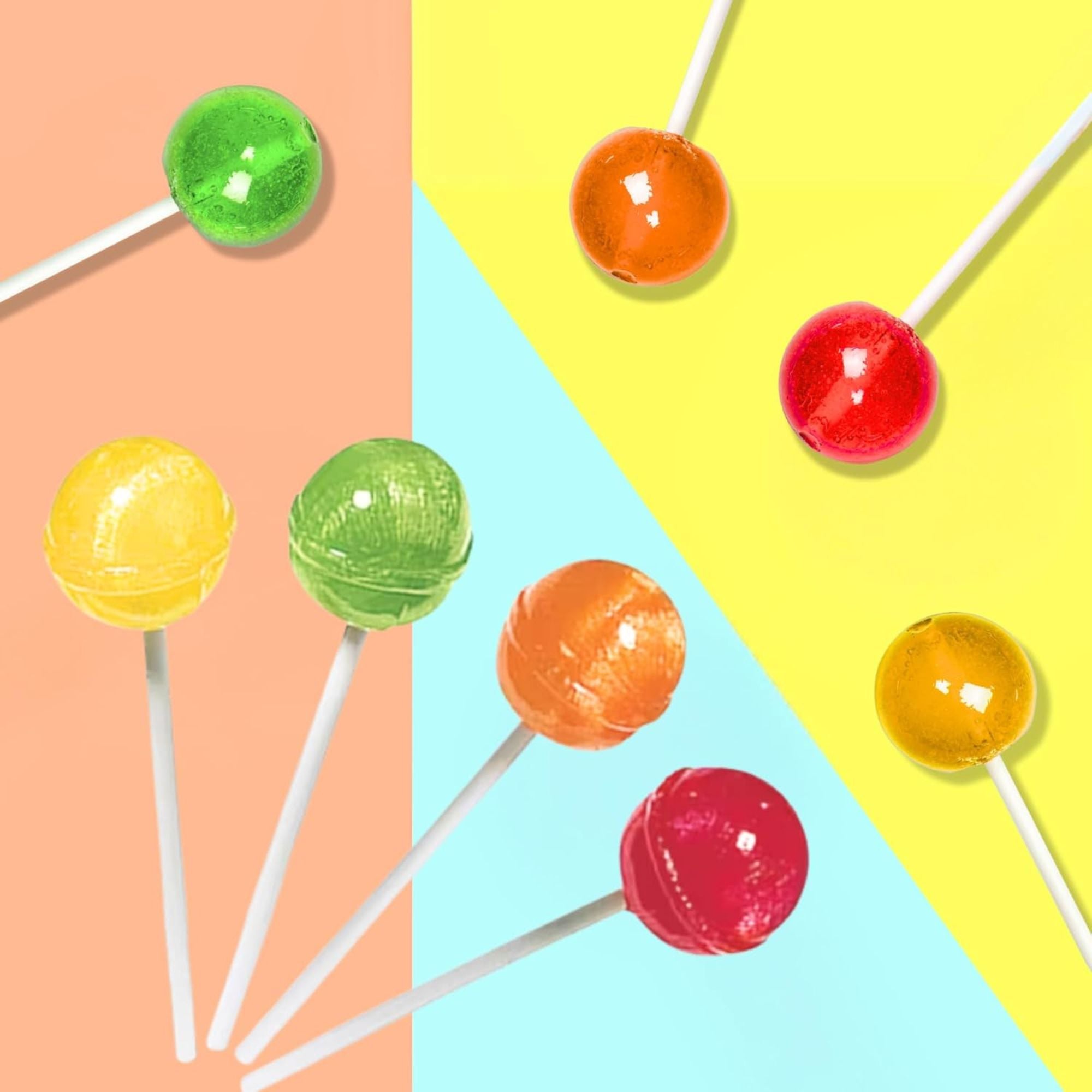 Assorted Sour Lollipops – 50 Pack Bulk