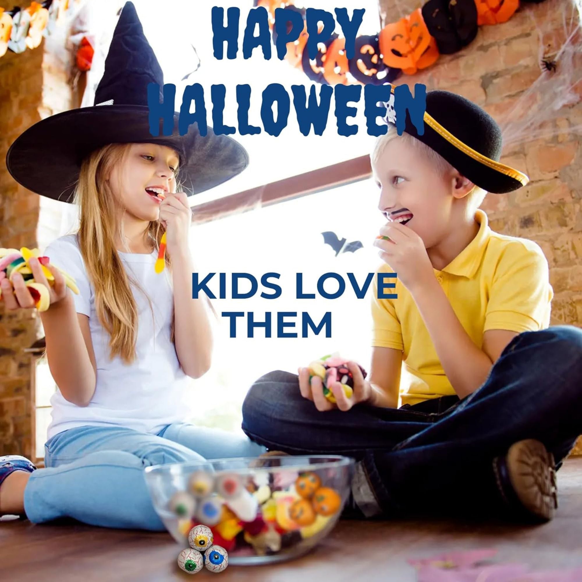Halloween Chocolate Eyeballs – 250g Foil-Wrapped Milk Chocolates