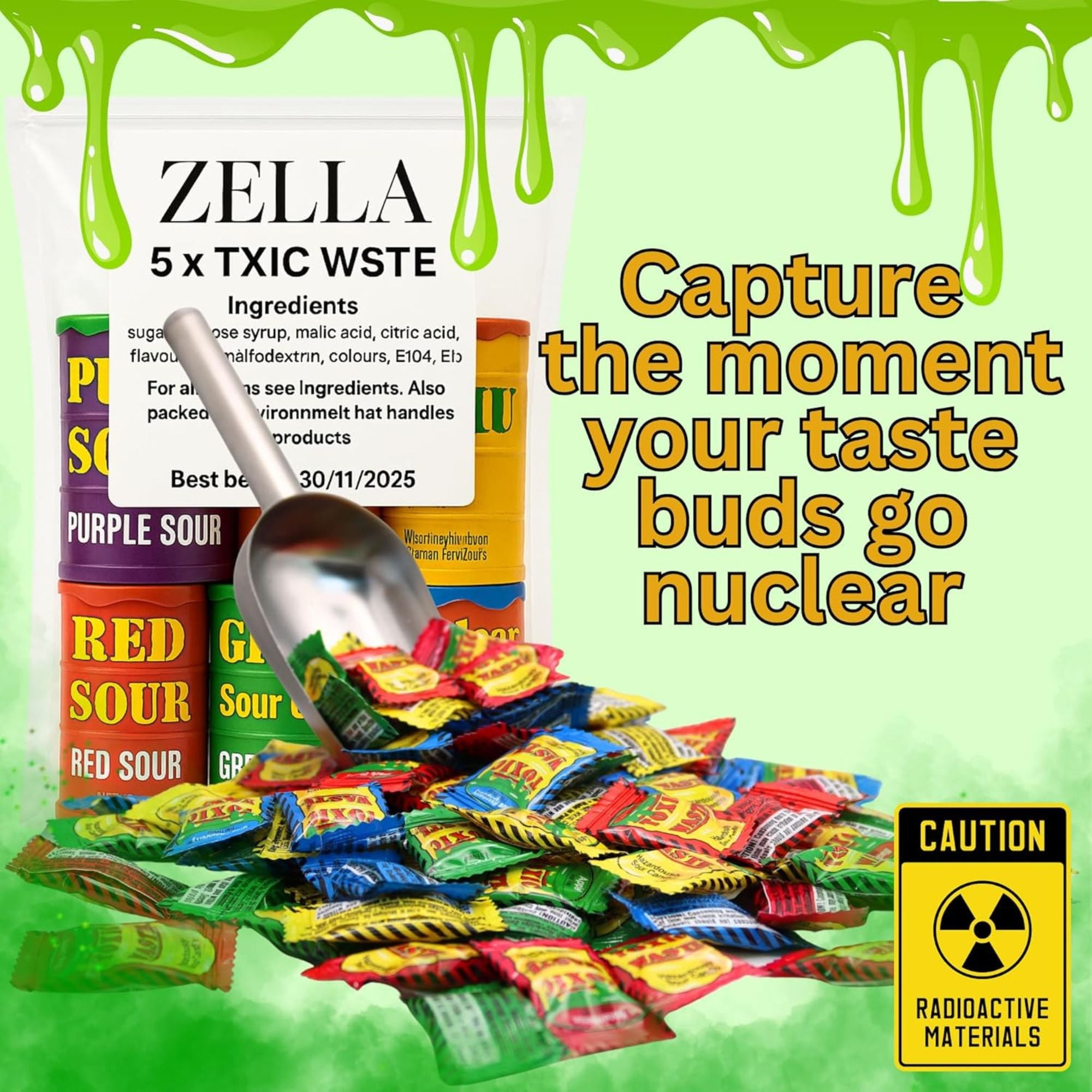 Toxic Waste Sour Candy – 5 Drum Bundle (Limited Edition Set)
