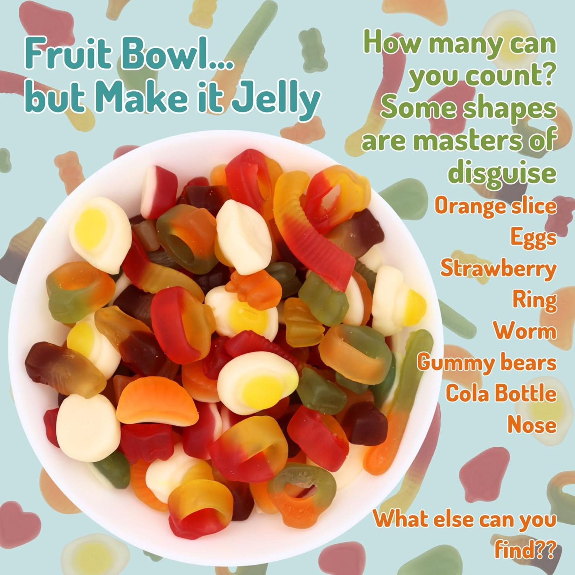 Pick and Mix Jelly Sweets – 1kg Bag of Assorted Fruity Gummy Treats