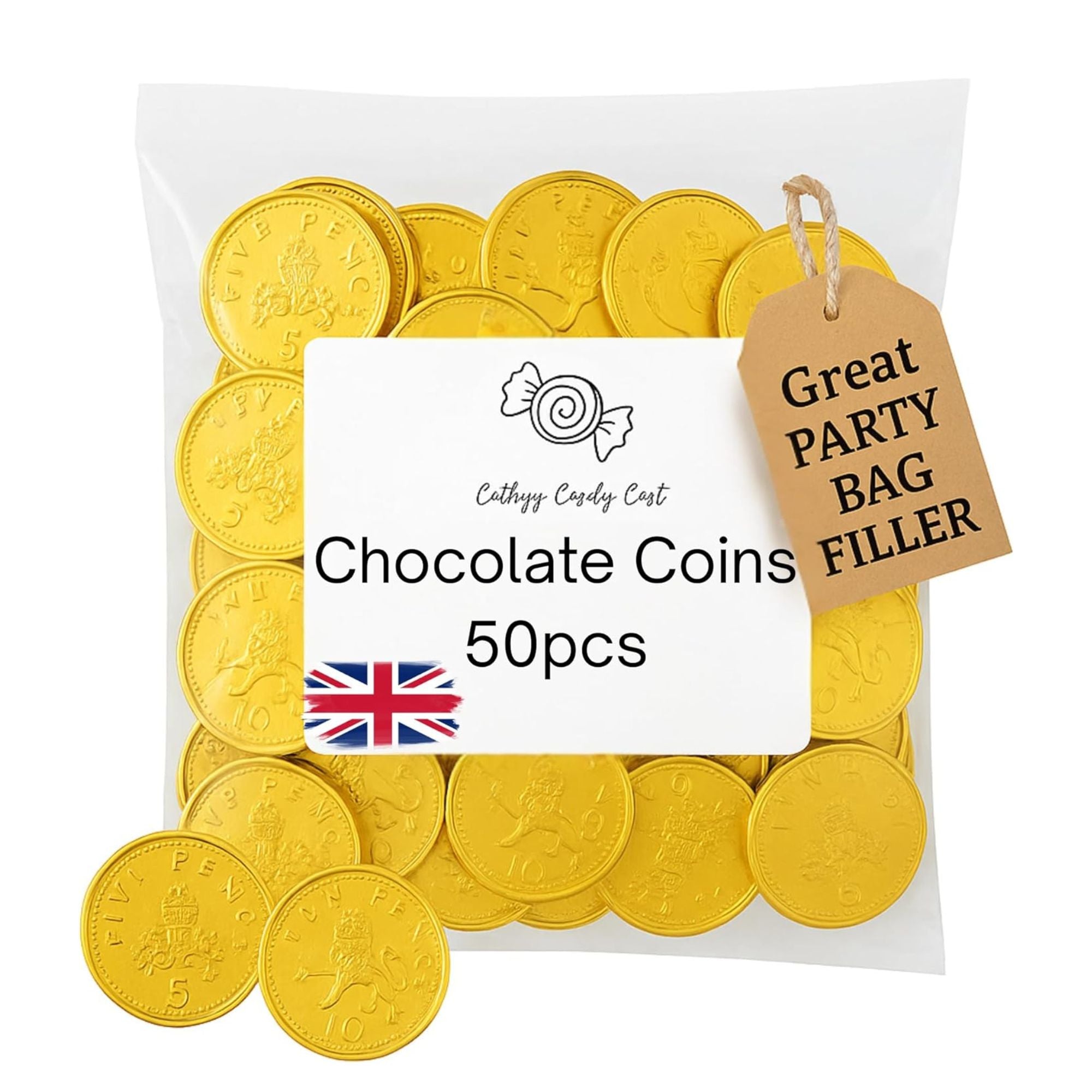 Chocolate Coins – 50pcs Bag