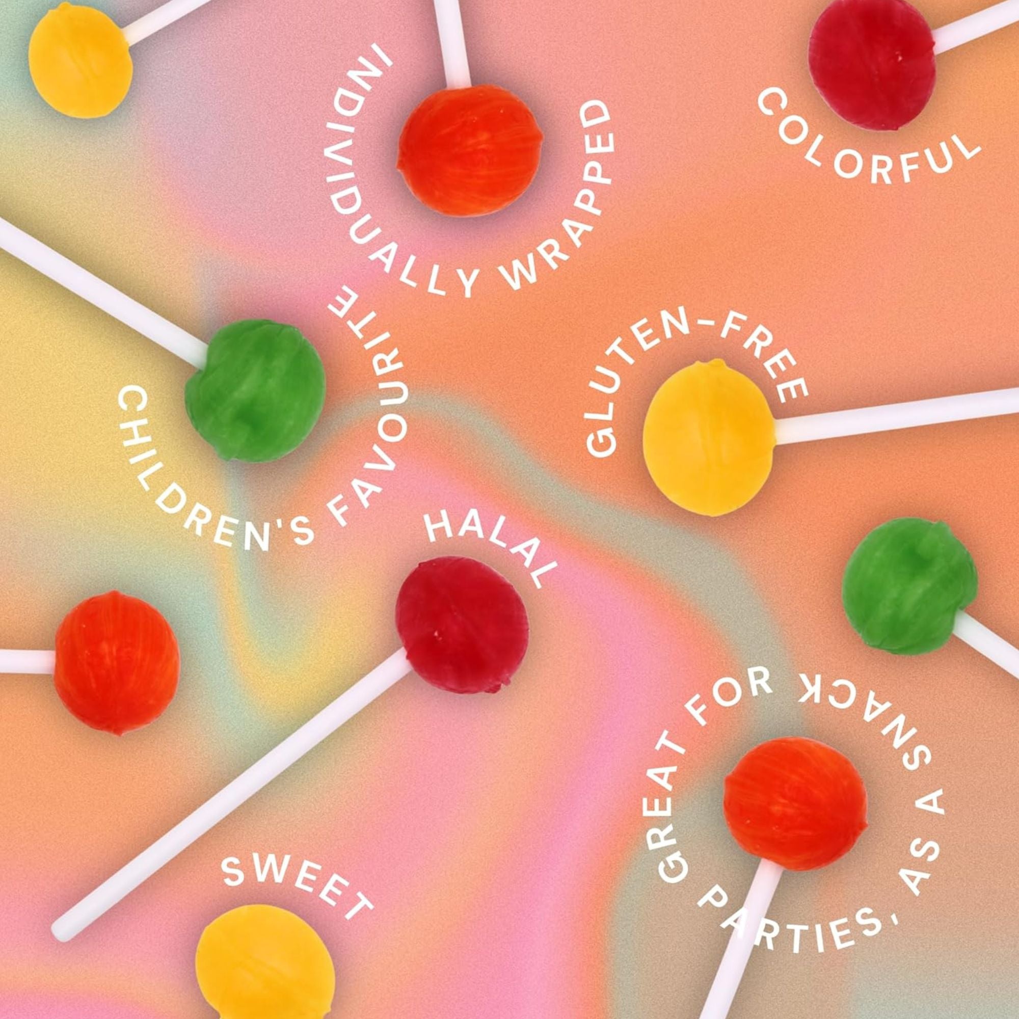 Assorted Sour Lollipops – 50 Pack Bulk
