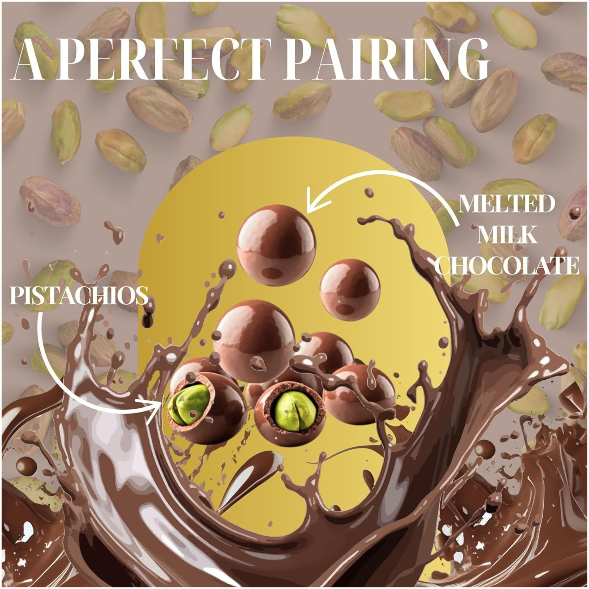 Milk Chocolate Pistachios – 250g Bag