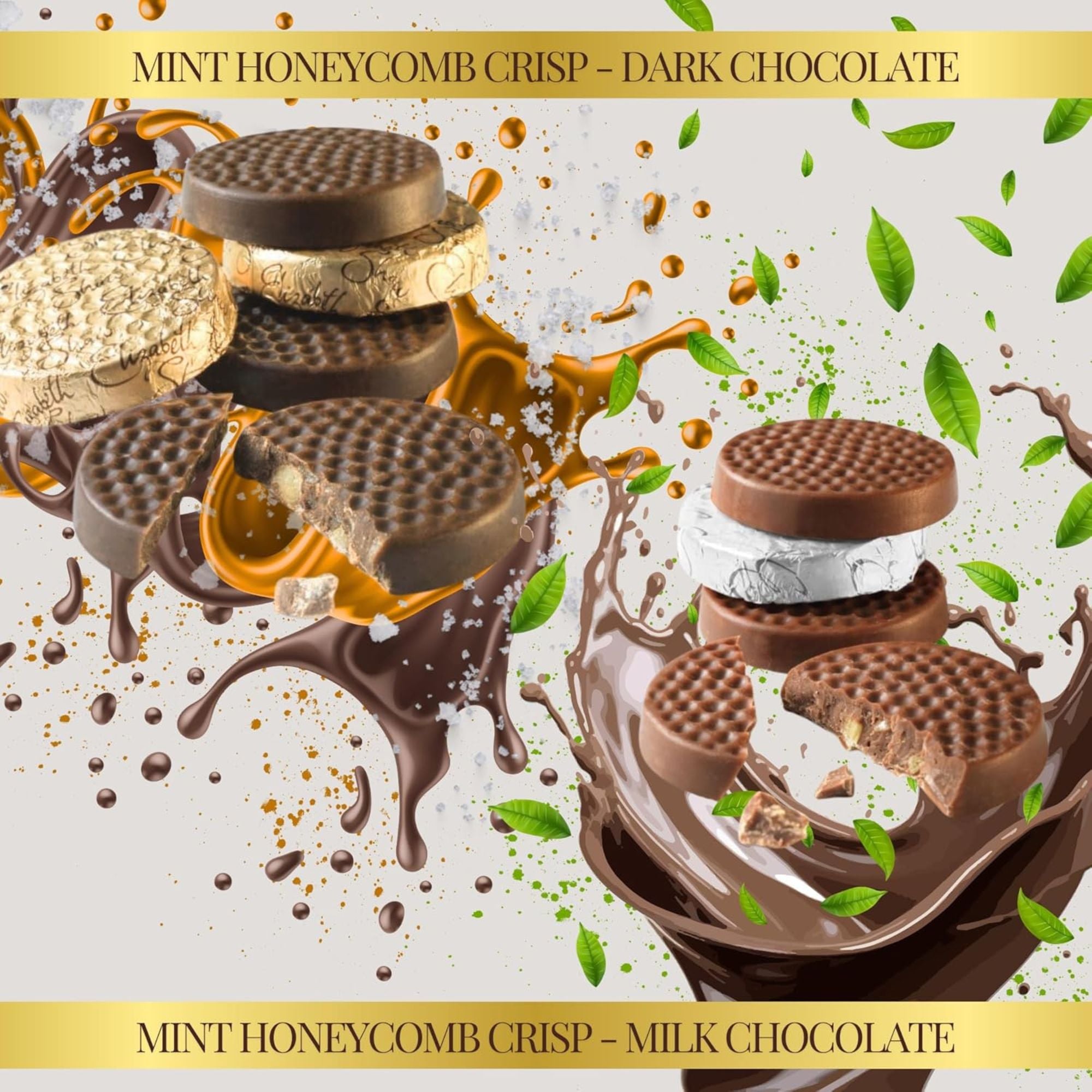 Mint Crisp Chocolates – 100 Pack Milk & Dark Mint Honeycomb