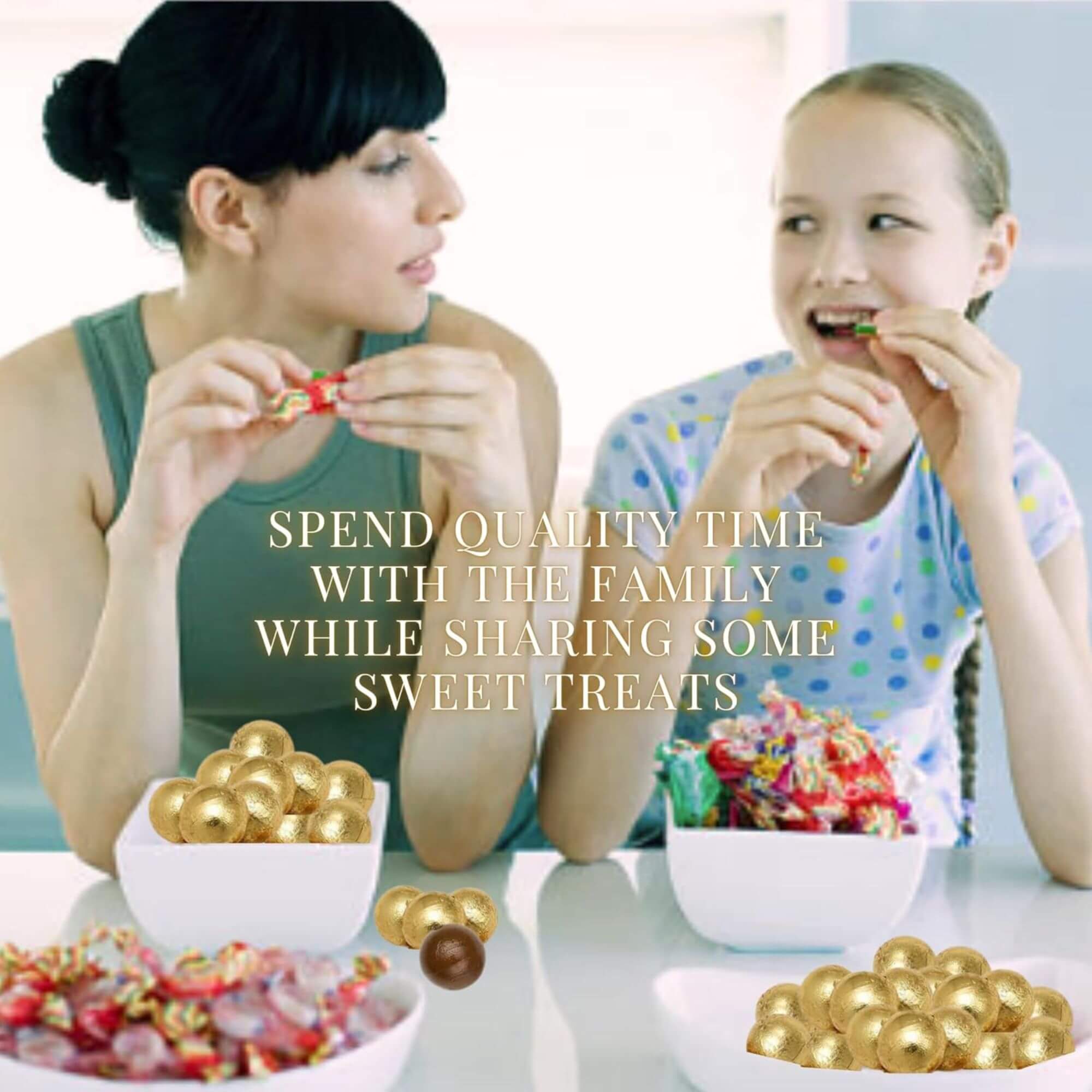 Sharing sweets family time