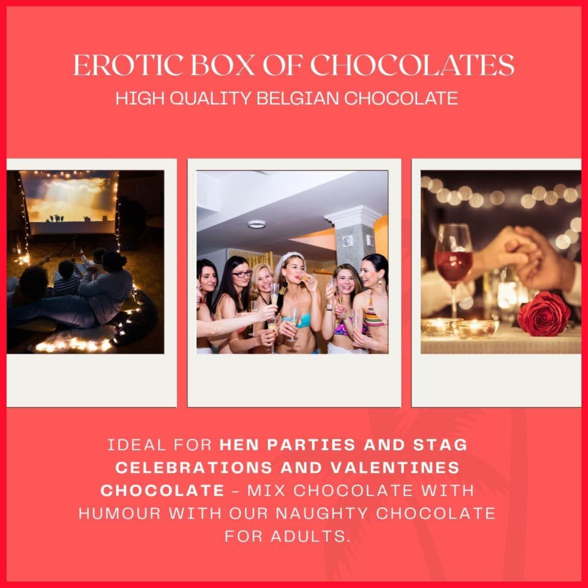 Naughty Sex Chocolate Box – 140g Belgian Chocolate Gift