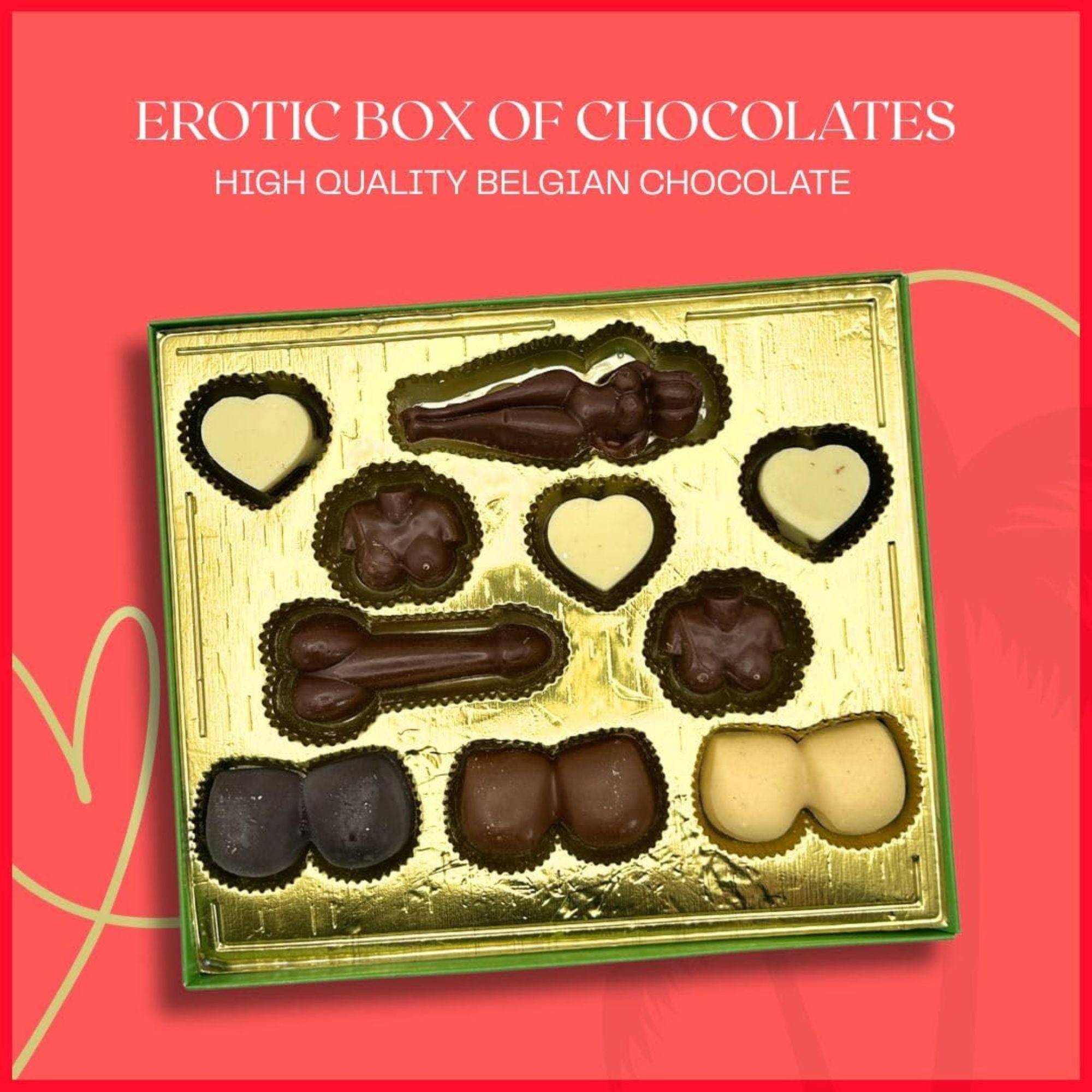 Naughty Sex Chocolate Box – 140g Belgian Chocolate Gift