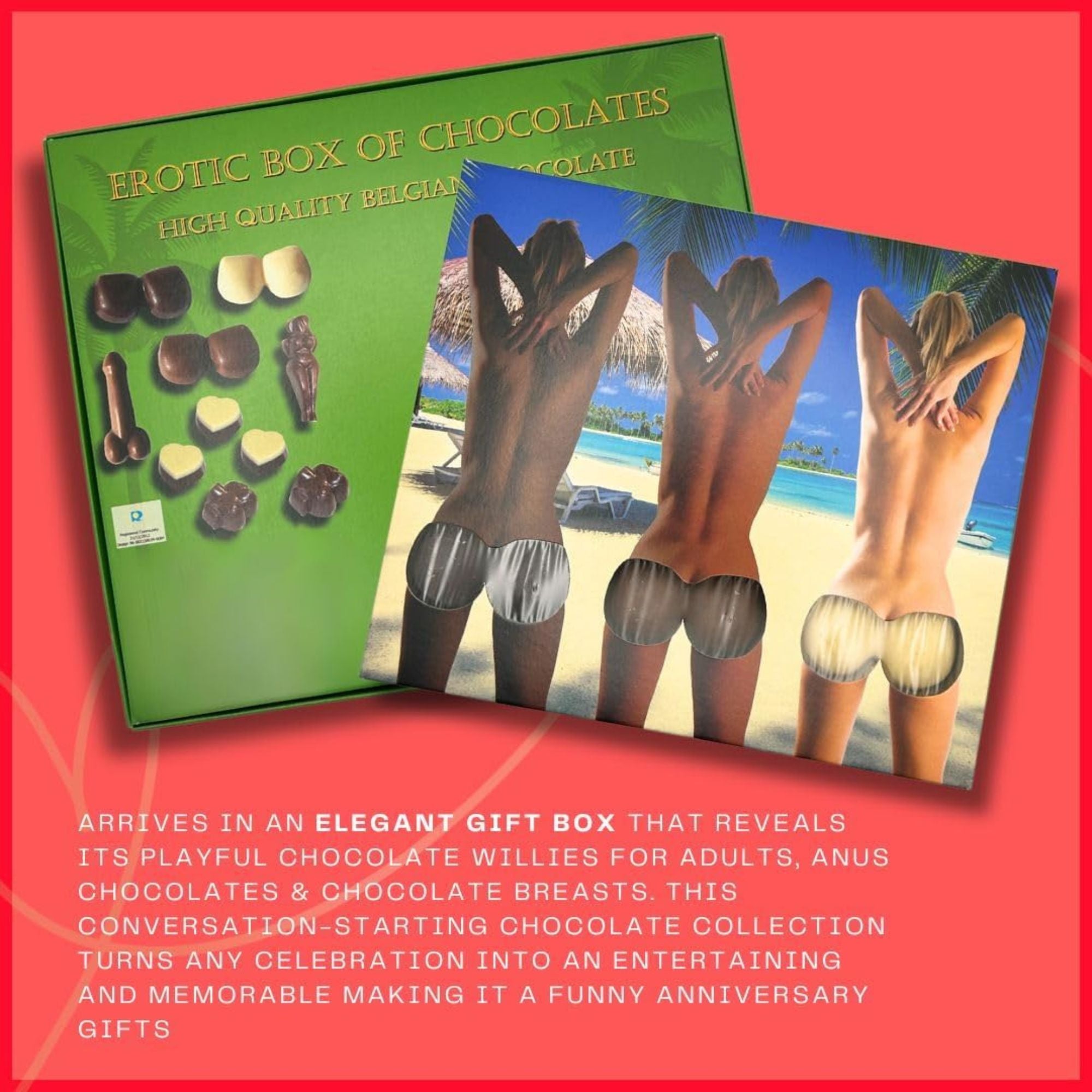 Naughty Sex Chocolate Box – 140g Belgian Chocolate Gift