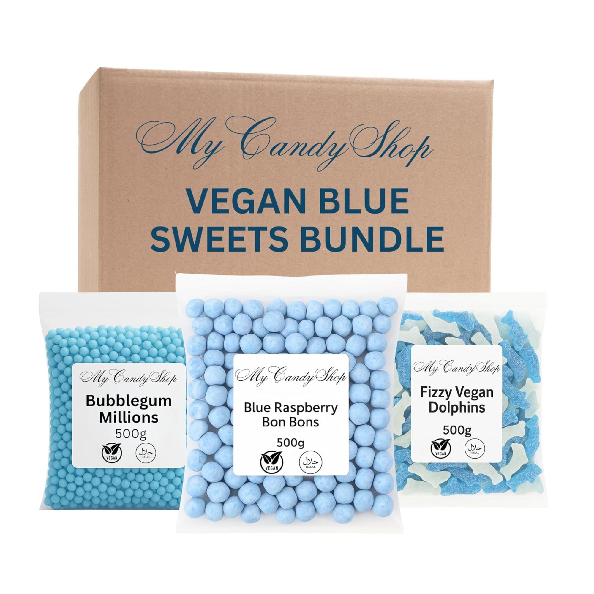 Vegan Blue Sweets Bundle – 3 x 500g Bags