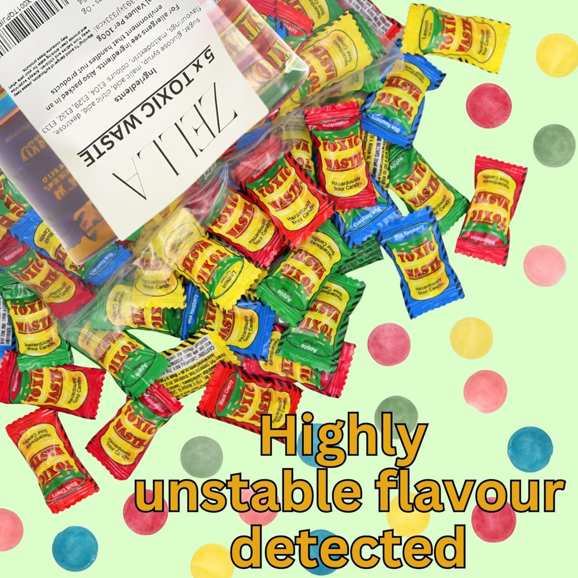 Toxic Waste Sour Candy – 5 Drum Bundle (Limited Edition Set)