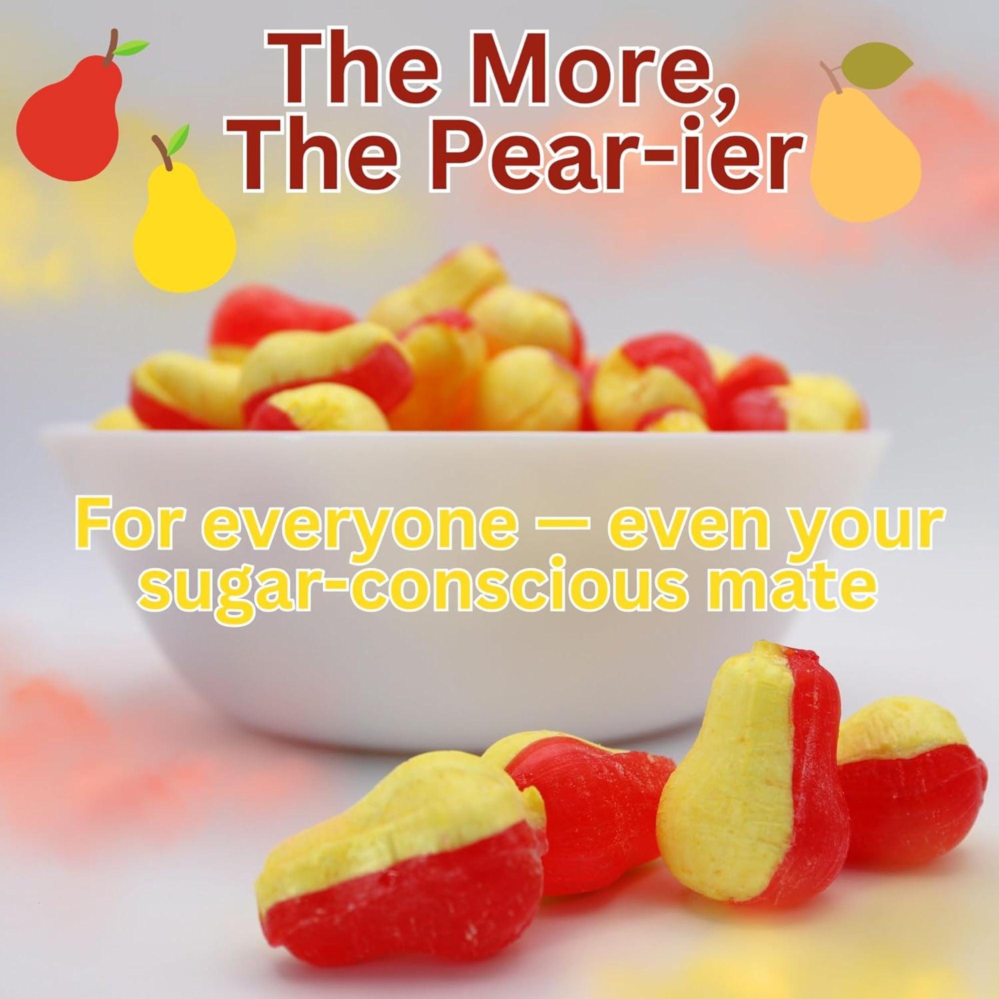 Sugar-Free Pear Drops – 500g Bag