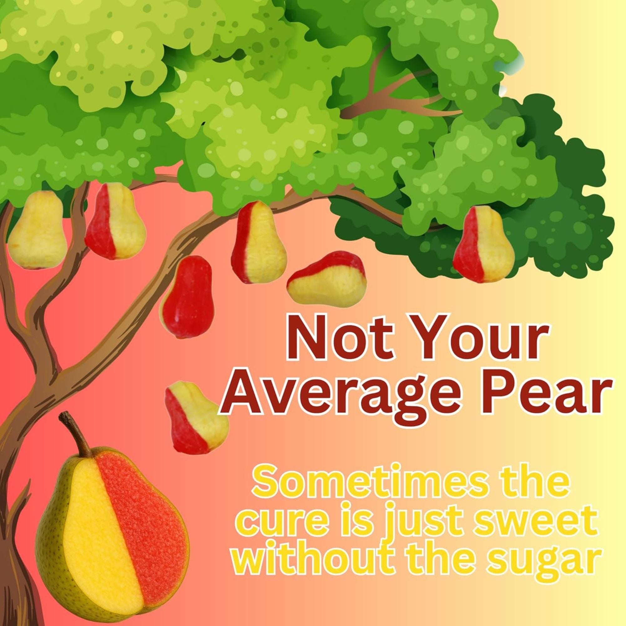 Sugar-Free Pear Drops – 500g Bag