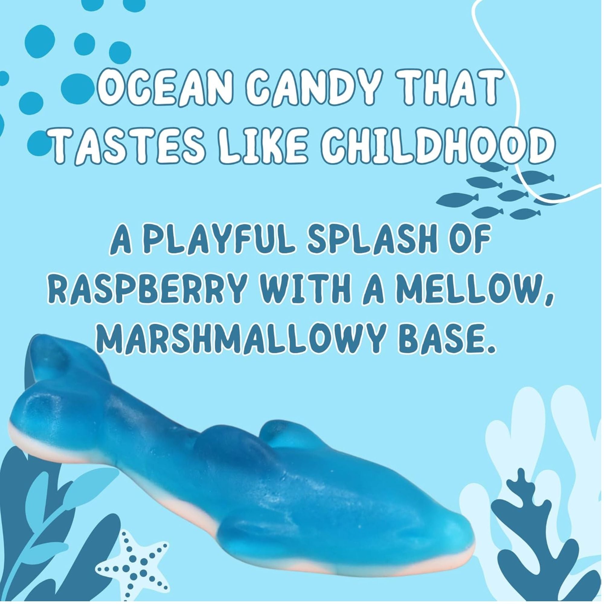 Blue Dolphin Gummy Sweets – 500g Bag