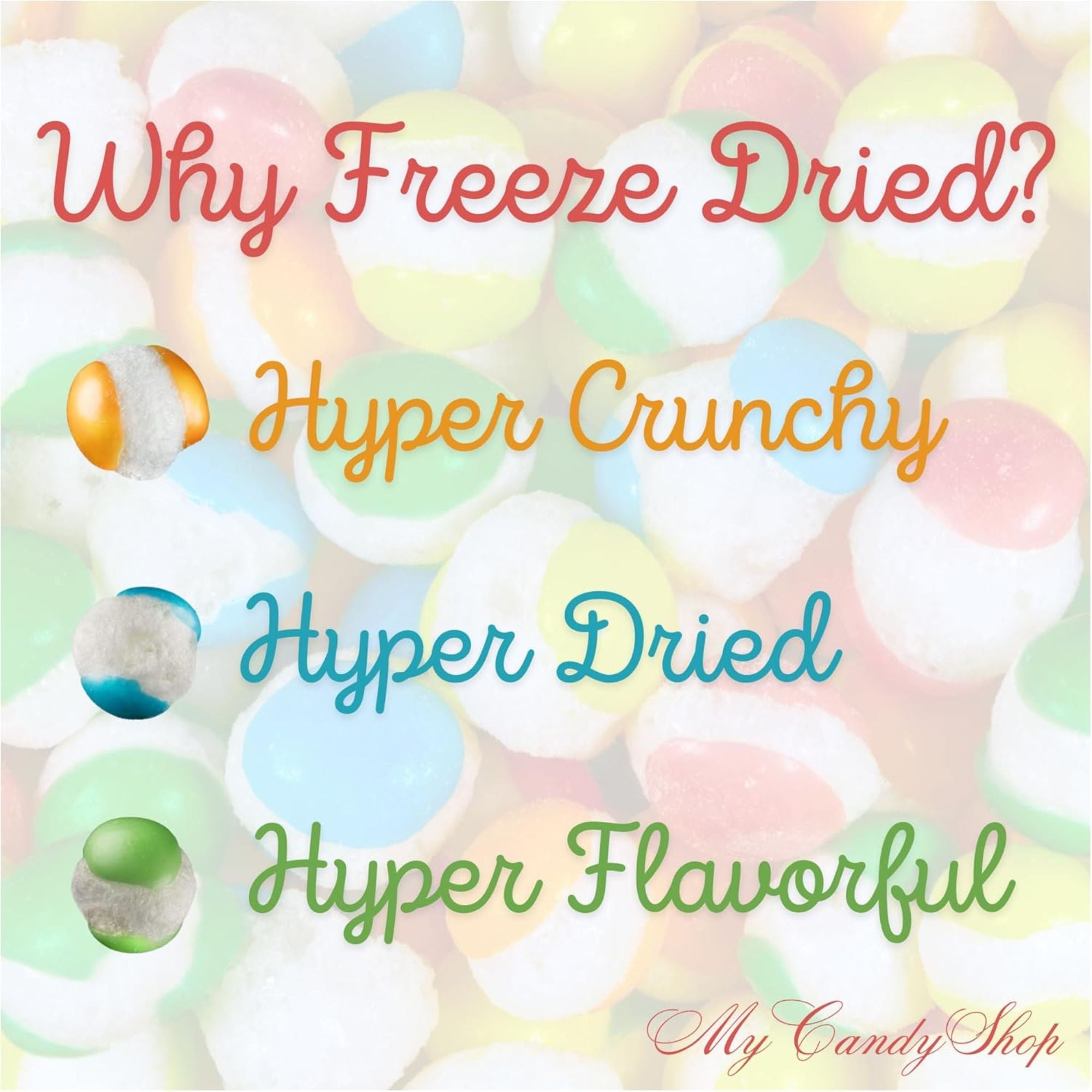 Freeze Dried Sweet Spheres – 113g Bag
