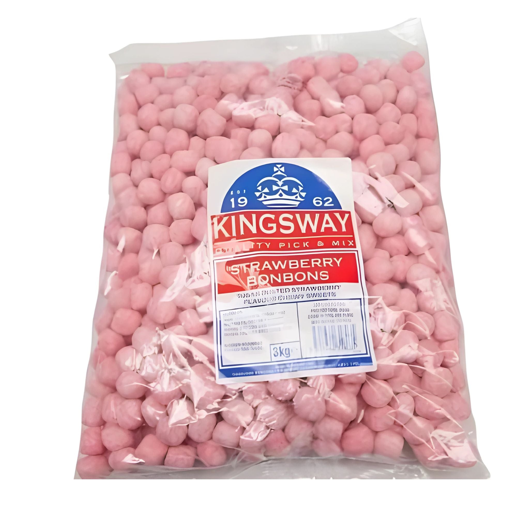 Strawberry Bon Bons – 1kg Bag – Retro Chewy Pick n Mix Sweets