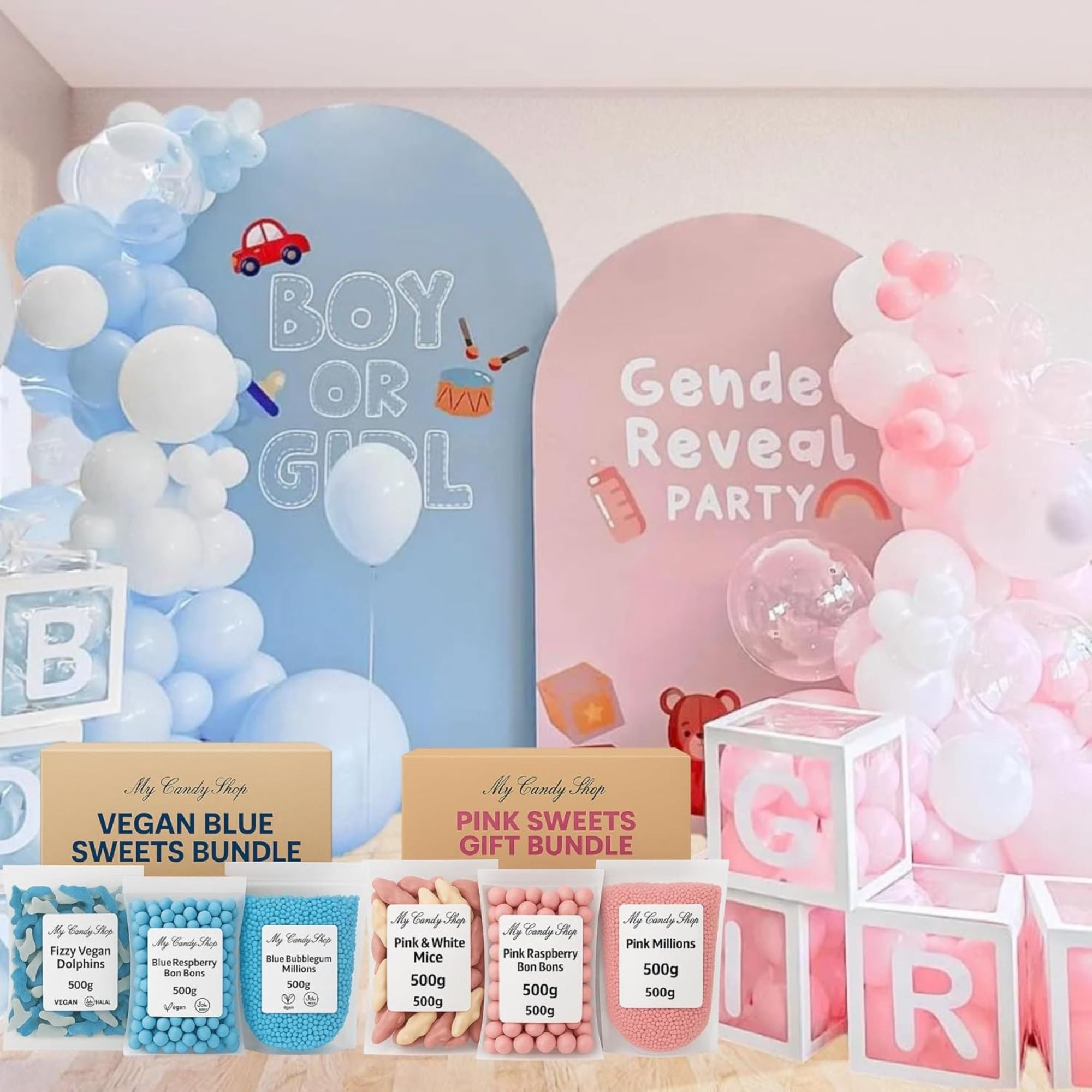 Vegan Blue Sweets Bundle – 3 x 500g Bags