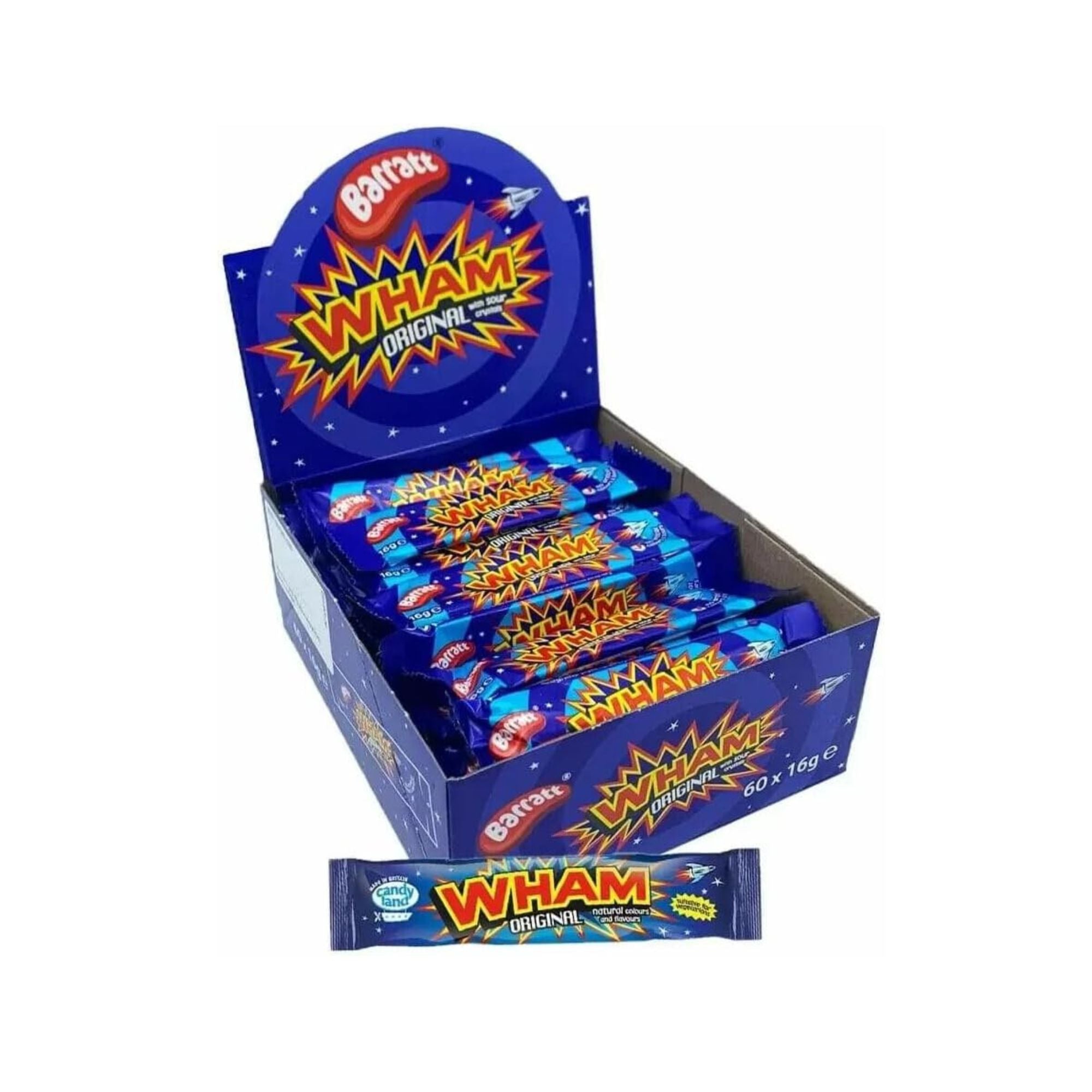 Wham Original Raspberry Chew Bars – 60 x 16g