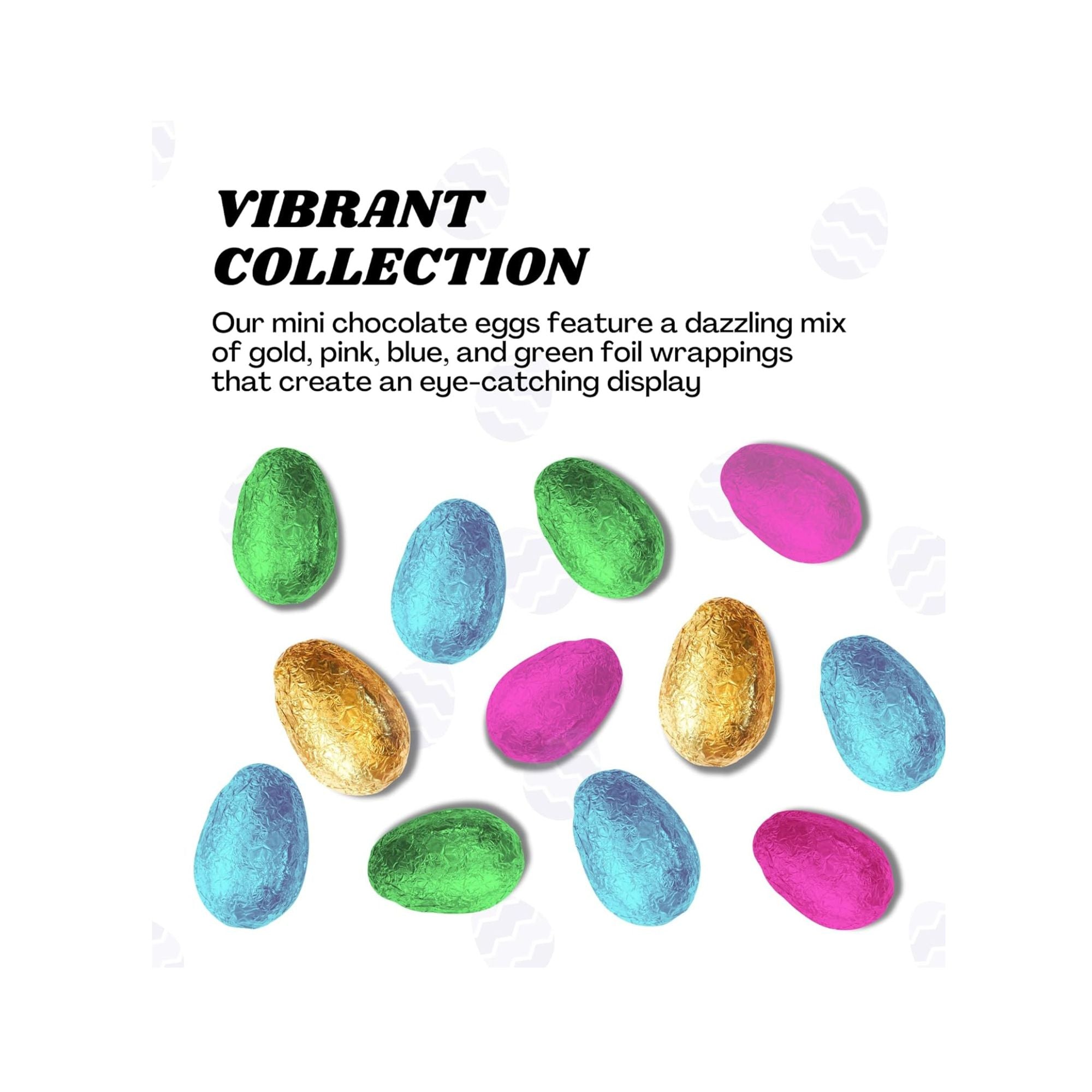 Foil Chocolate Mini Eggs – 100 Pack (500g)